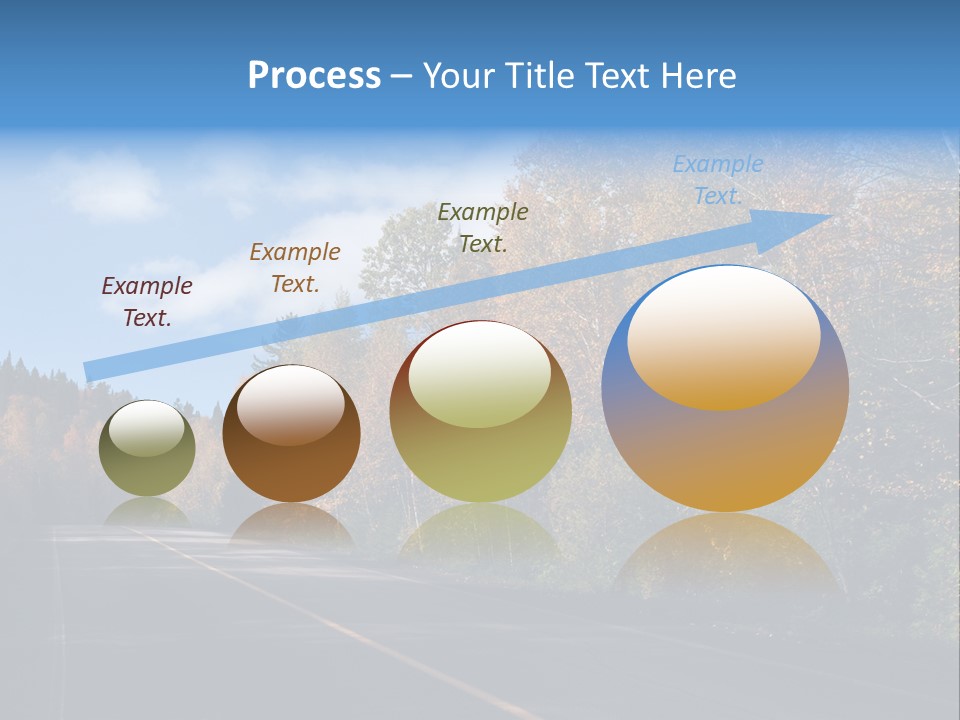 Autunm Trees Mountains PowerPoint Template