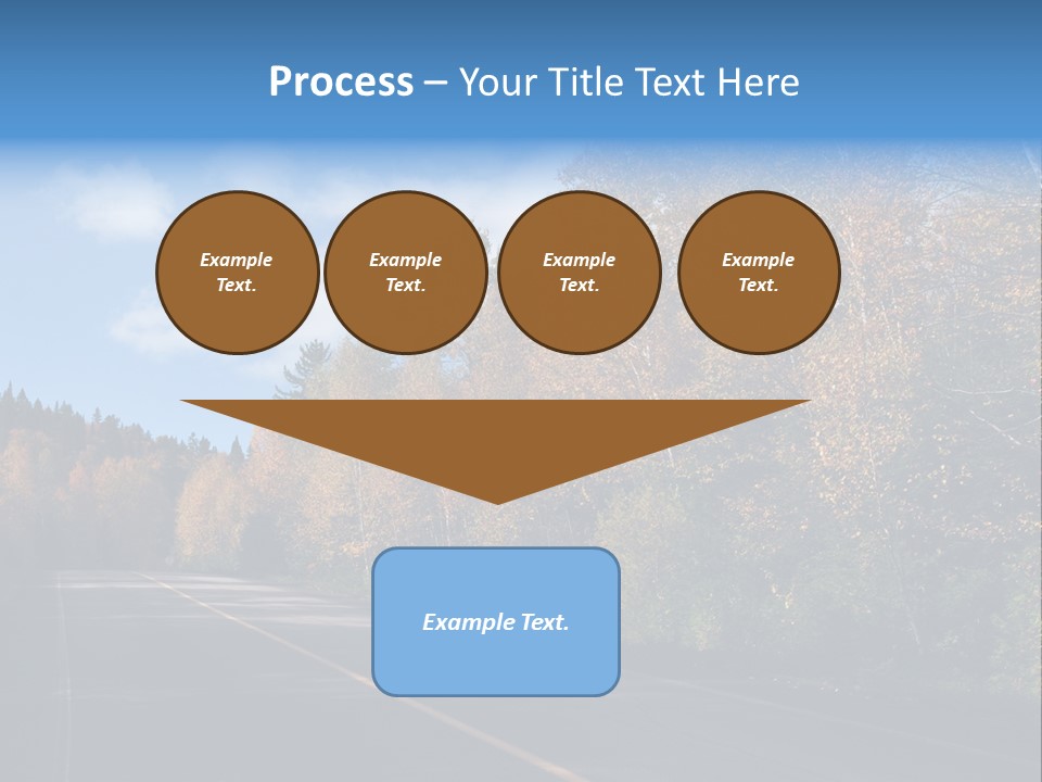 Autunm Trees Mountains PowerPoint Template