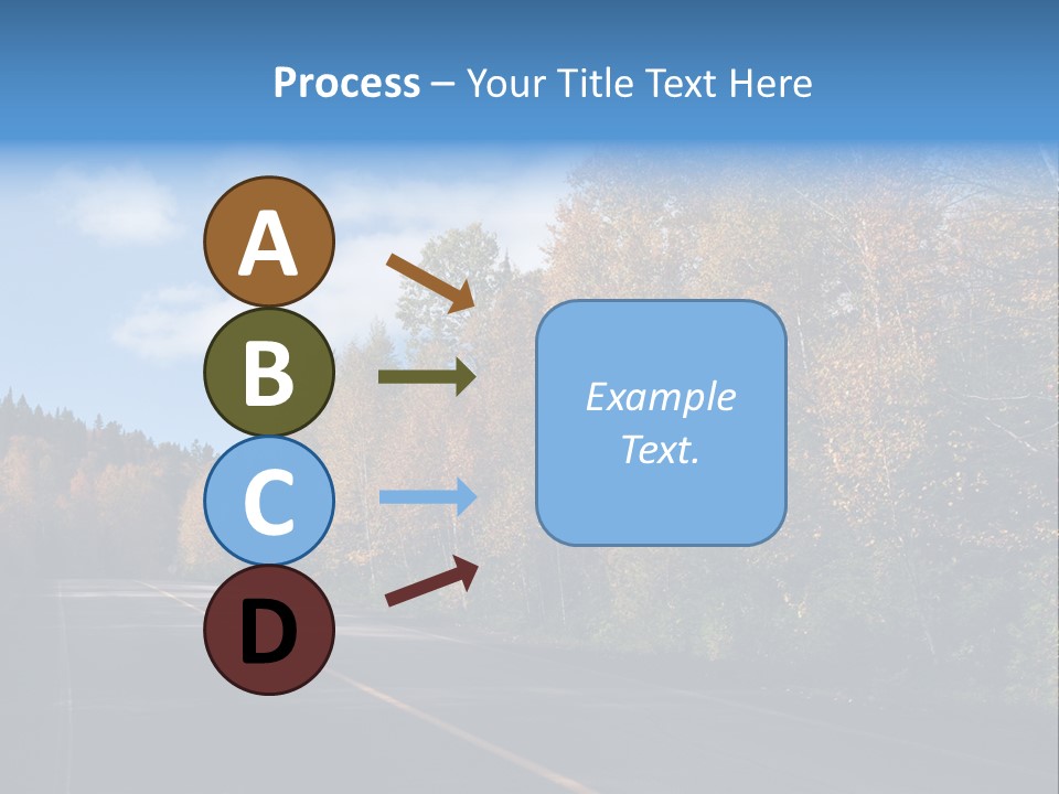 Autunm Trees Mountains PowerPoint Template