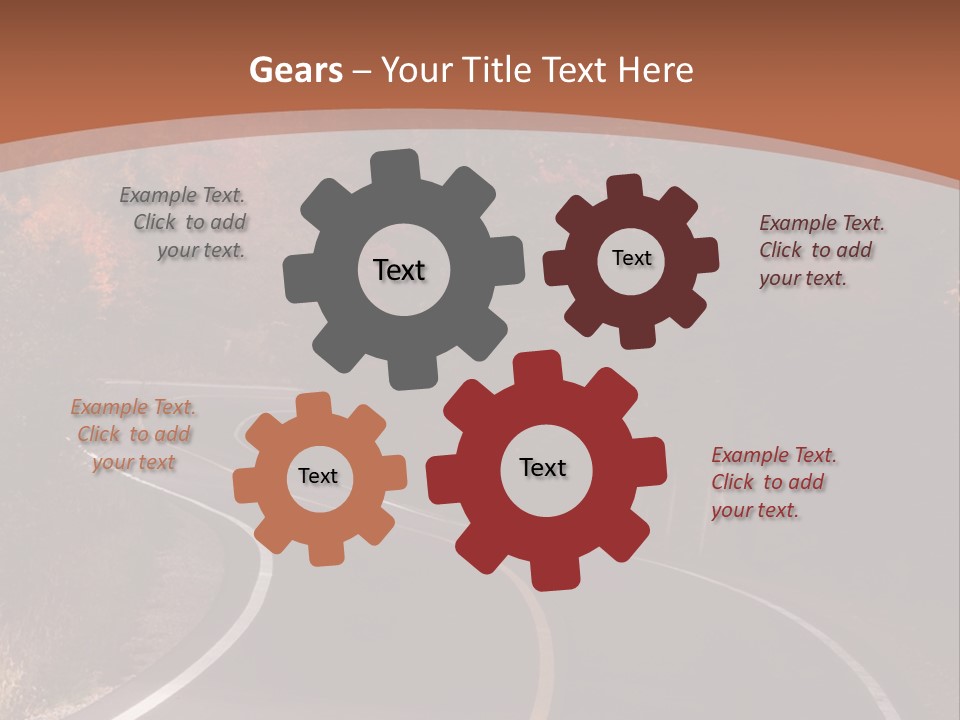 Wilderness Colorful Red PowerPoint Template