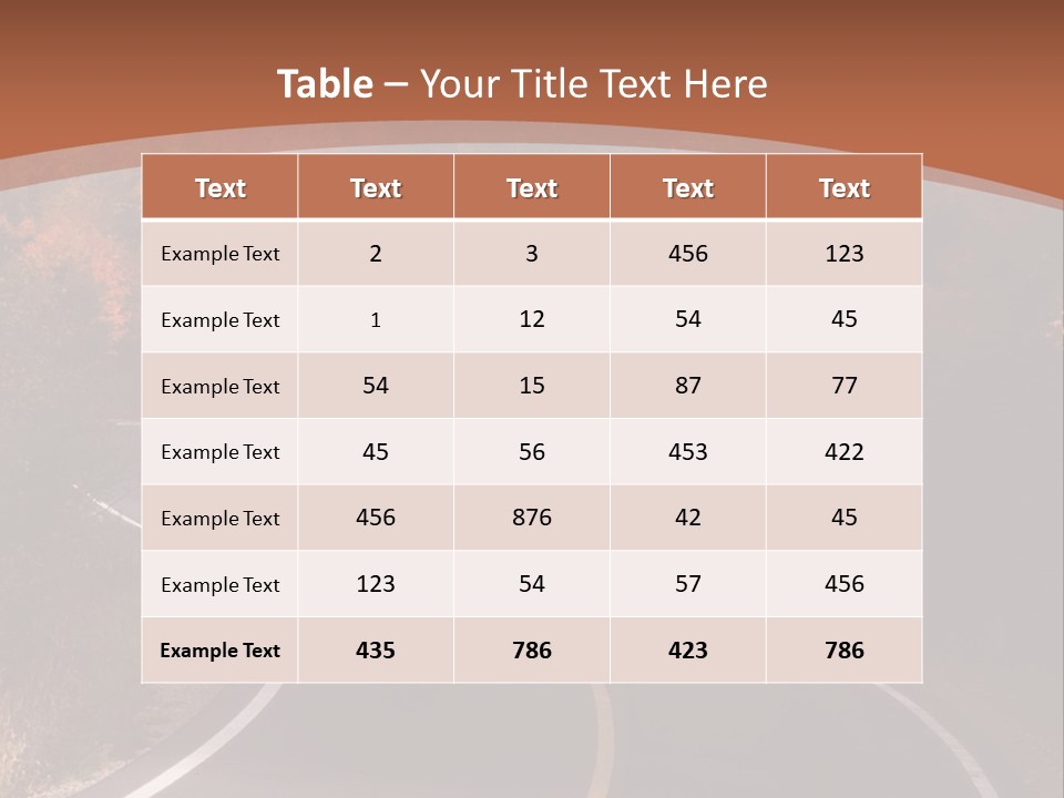 Wilderness Colorful Red PowerPoint Template