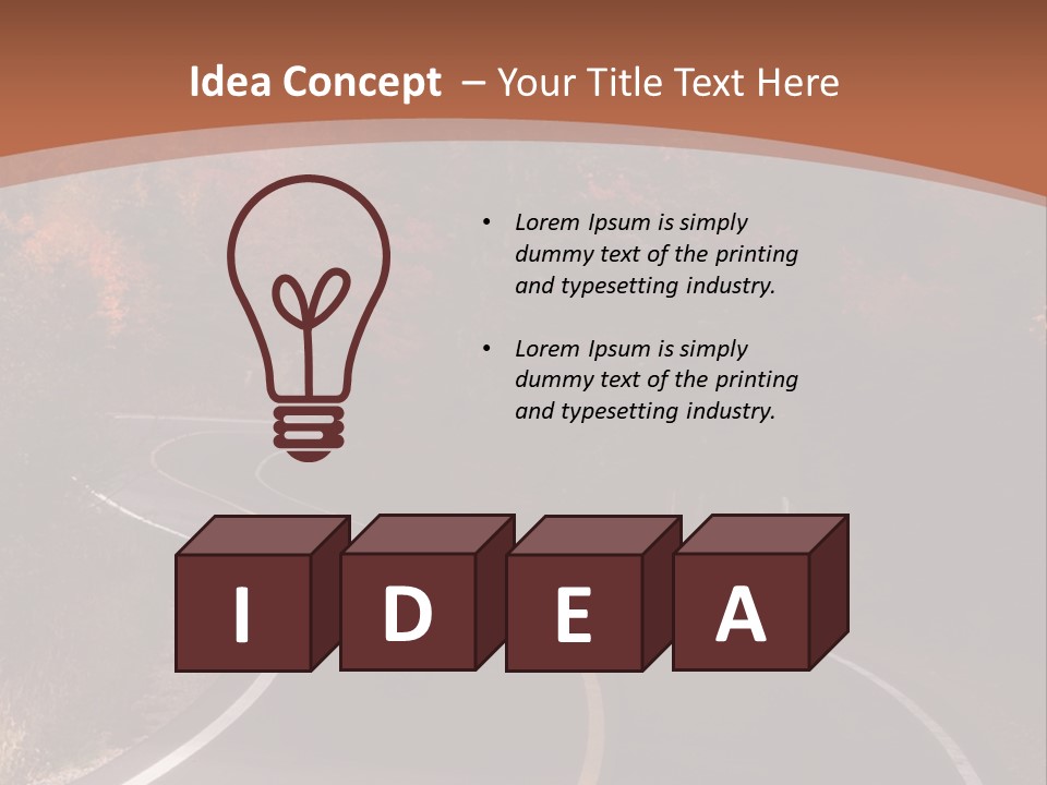 Wilderness Colorful Red PowerPoint Template