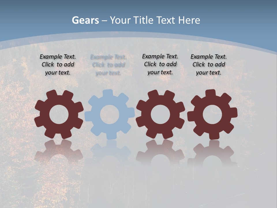 Autunm Red Season PowerPoint Template