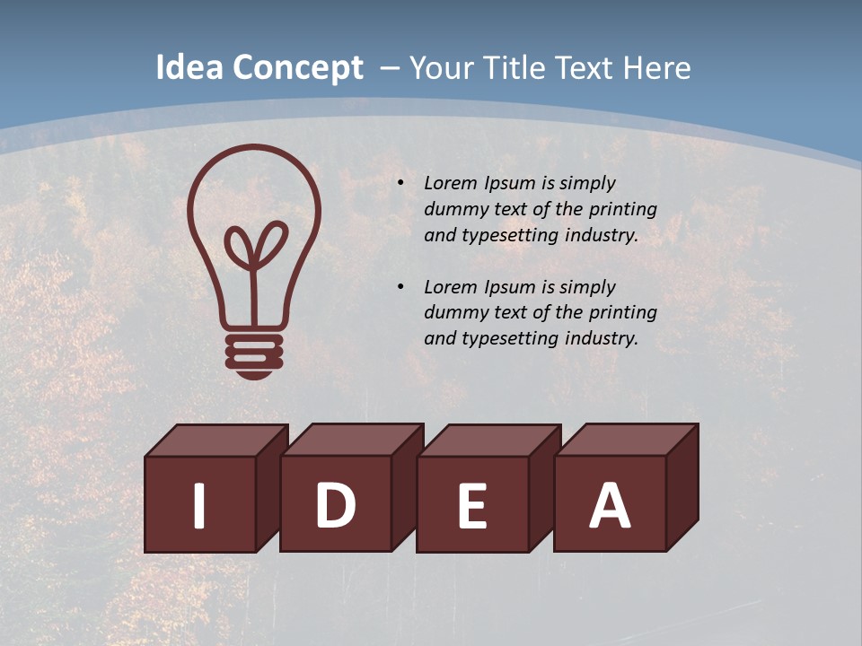 Autunm Red Season PowerPoint Template