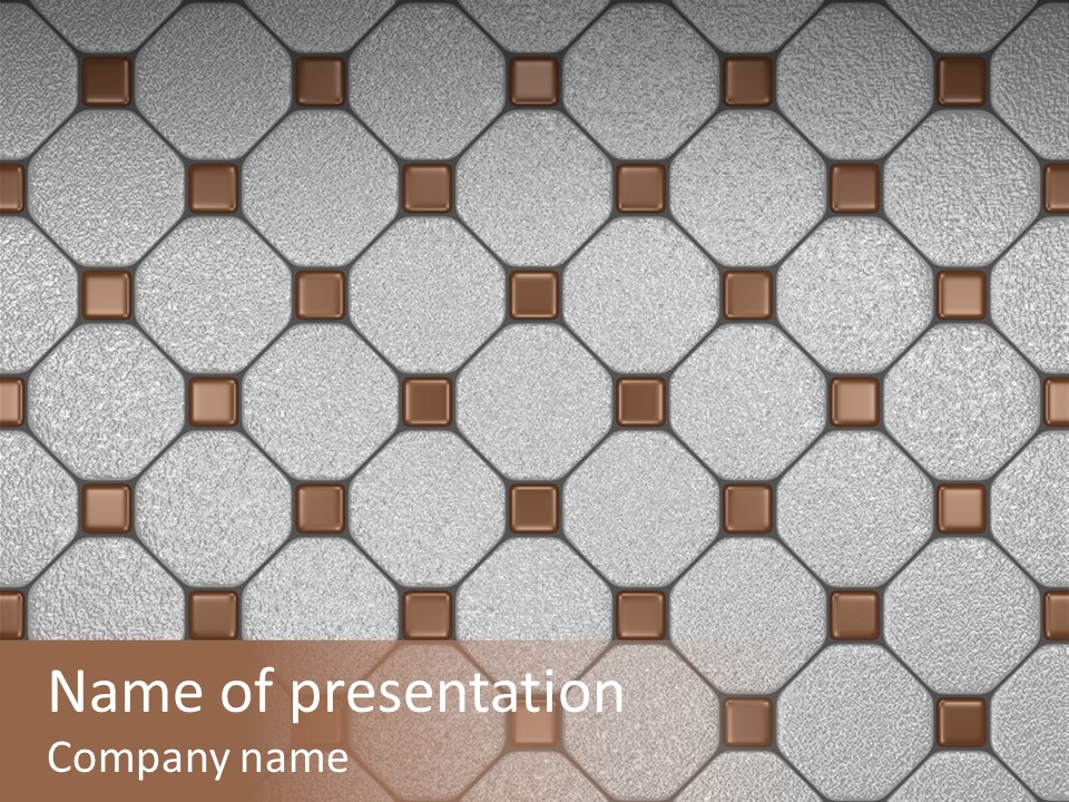 Decoration Checkered Sample PowerPoint Template