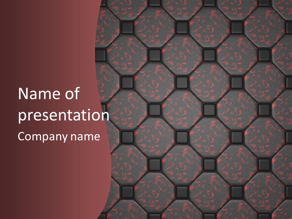 Faience Carreaux Texture PowerPoint Template