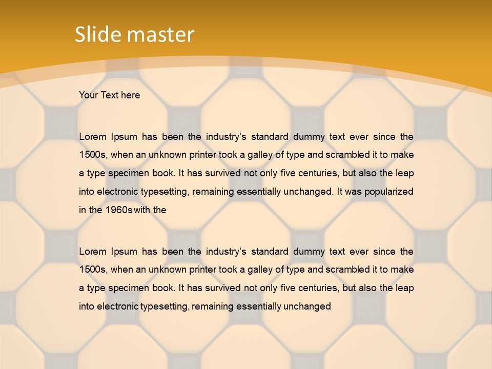 Tile Font Patterns PowerPoint Template