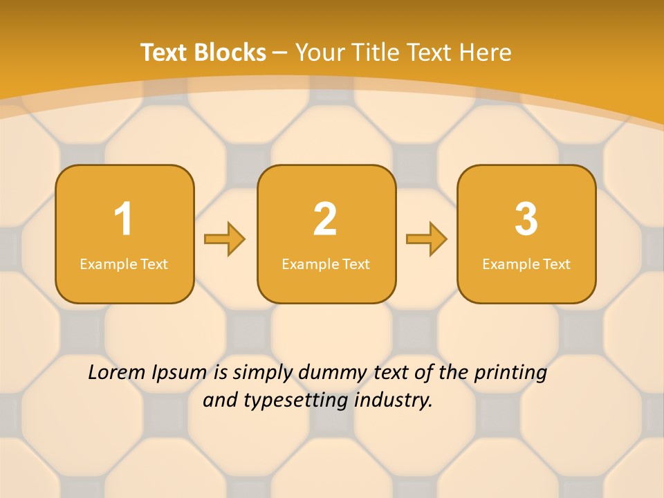 Tile Font Patterns PowerPoint Template