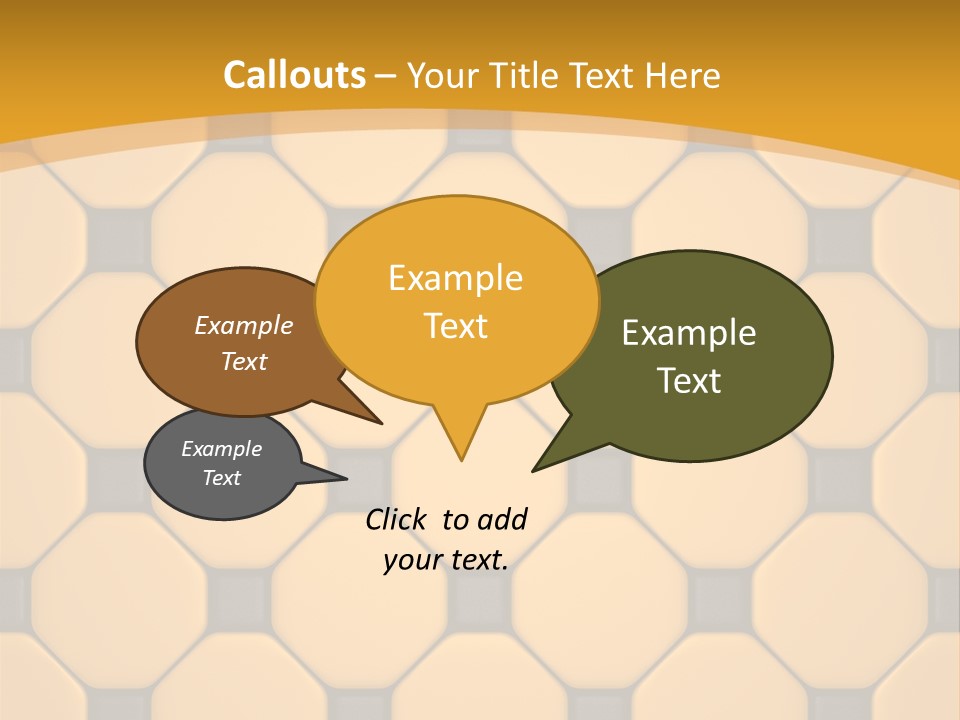 Tile Font Patterns PowerPoint Template