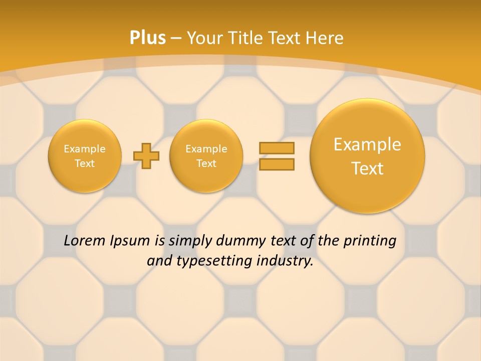 Tile Font Patterns PowerPoint Template
