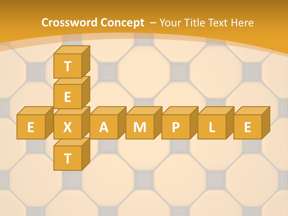 Tile Font Patterns PowerPoint Template