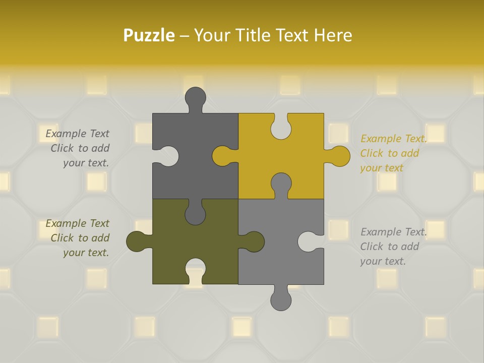 Light Faience Mosaic PowerPoint Template
