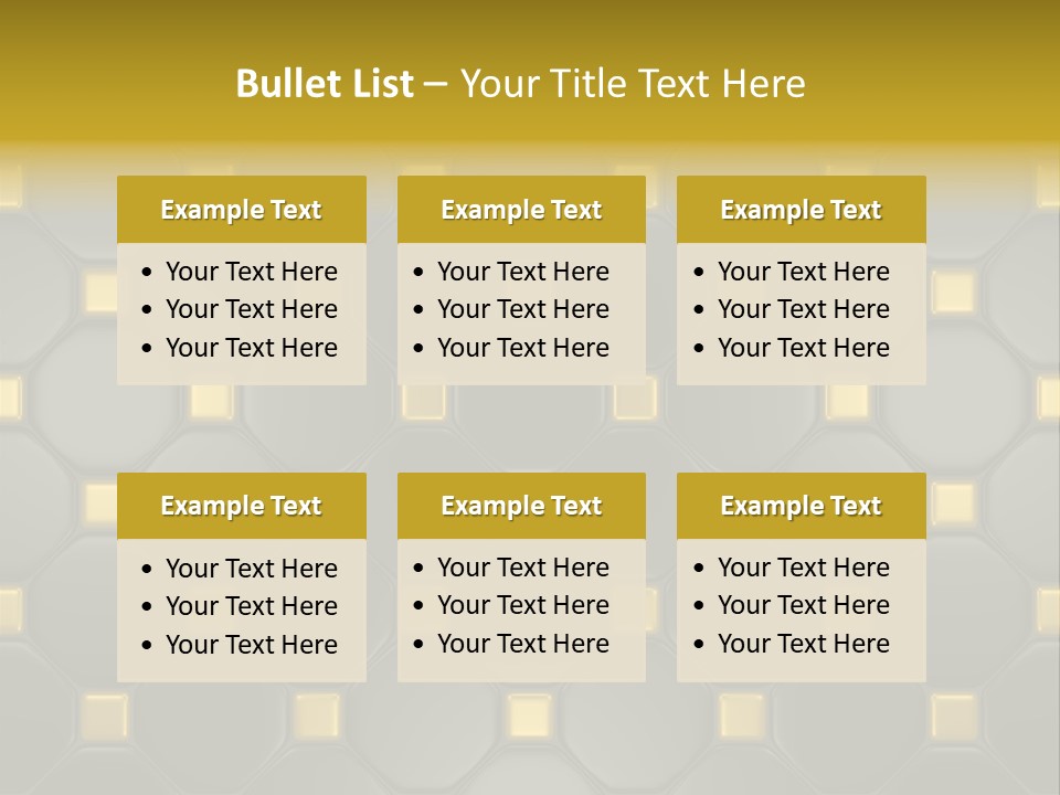 Light Faience Mosaic PowerPoint Template