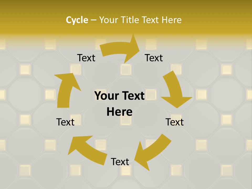 Light Faience Mosaic PowerPoint Template