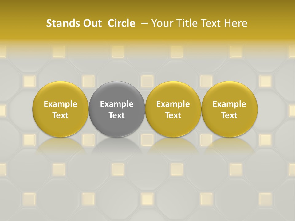 Light Faience Mosaic PowerPoint Template