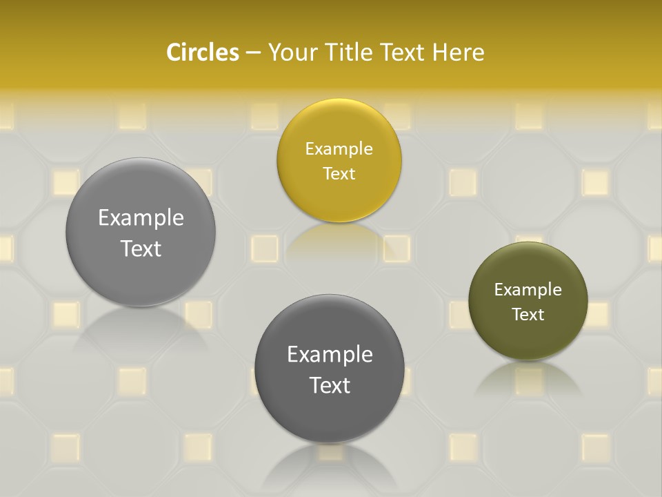 Light Faience Mosaic PowerPoint Template