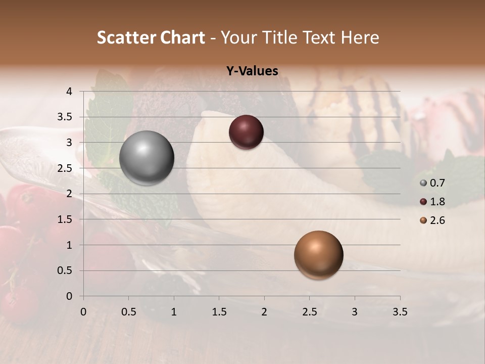 Berry Syrup Banana Split PowerPoint Template