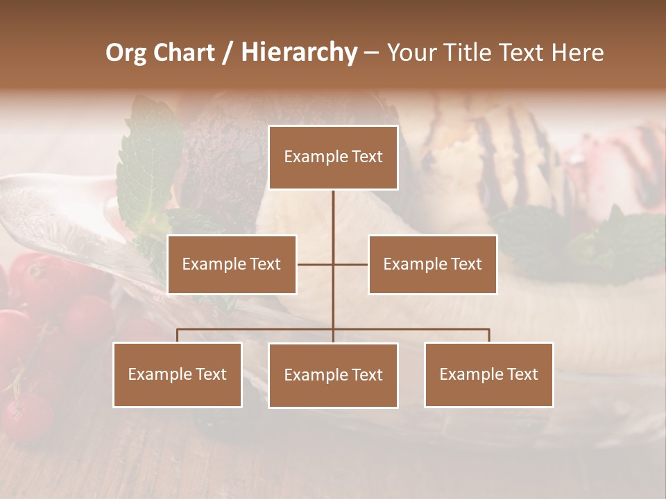 Berry Syrup Banana Split PowerPoint Template