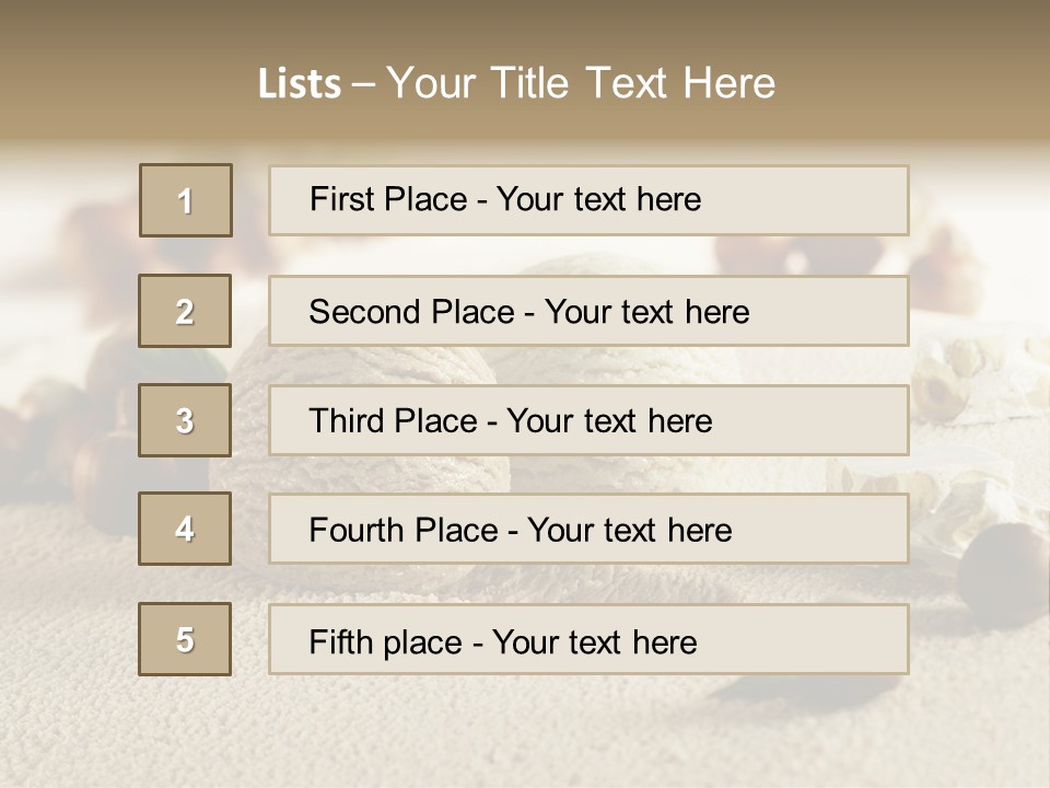 Calorie Closeup Alimento PowerPoint Template