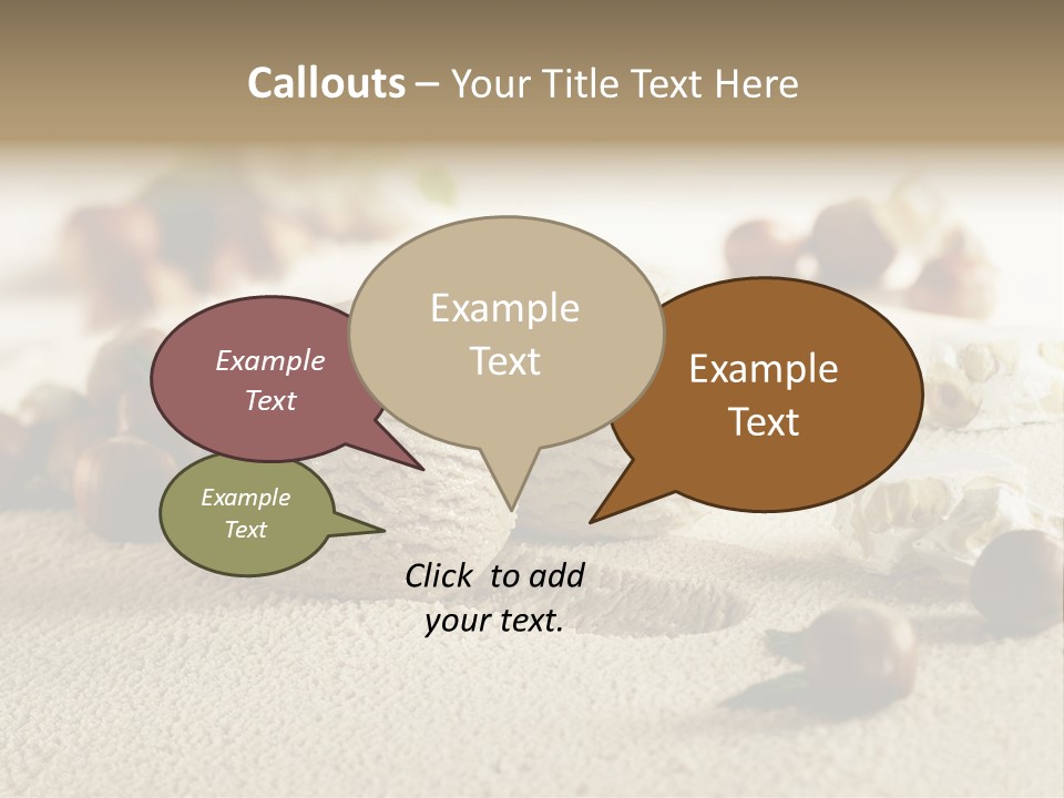 Calorie Closeup Alimento PowerPoint Template