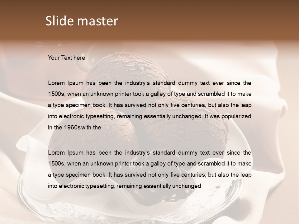 Dettaglio Fragola Primo Piano PowerPoint Template