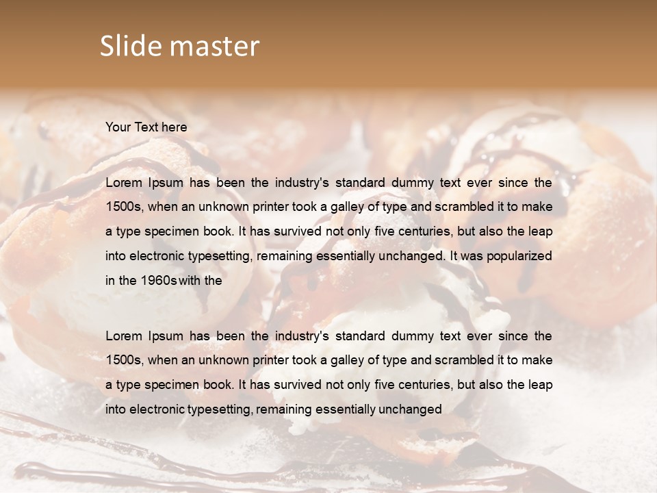 Sweets Choux Sugar PowerPoint Template