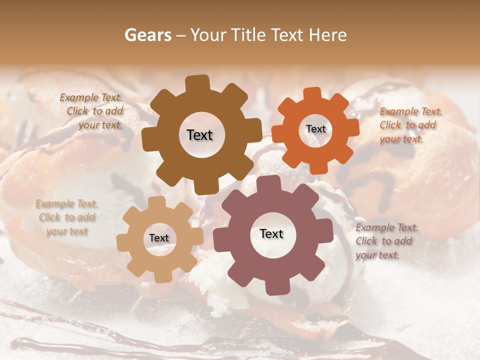 Sweets Choux Sugar PowerPoint Template