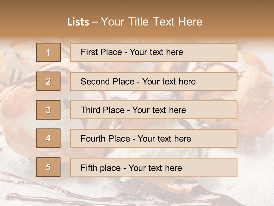 Sweets Choux Sugar PowerPoint Template
