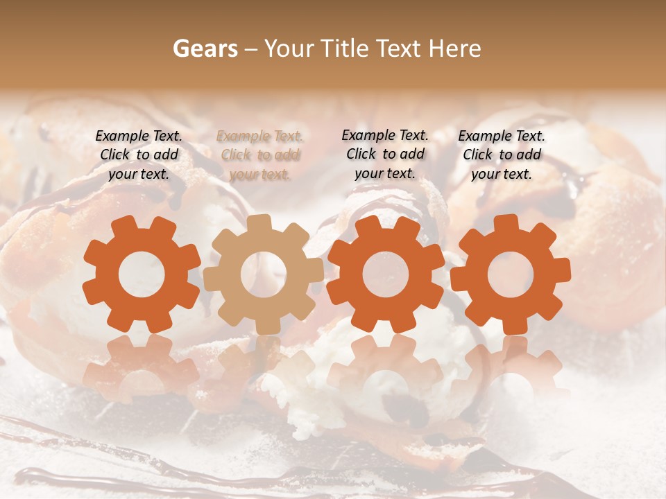 Sweets Choux Sugar PowerPoint Template