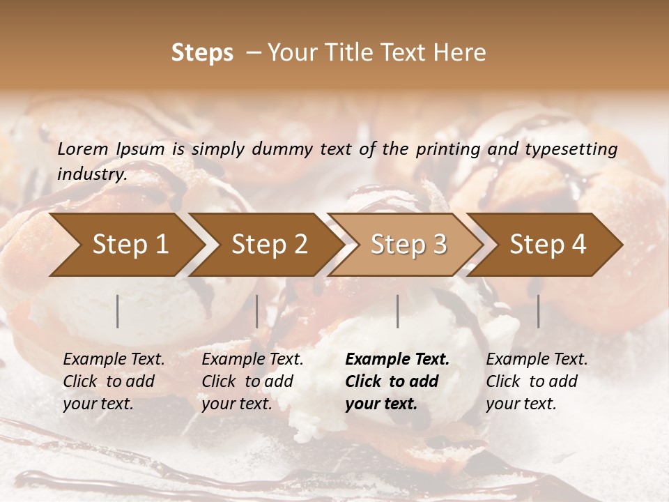 Sweets Choux Sugar PowerPoint Template