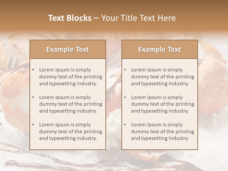 Sweets Choux Sugar PowerPoint Template