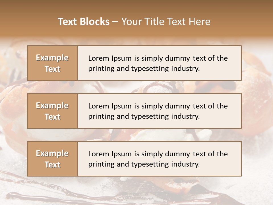 Sweets Choux Sugar PowerPoint Template
