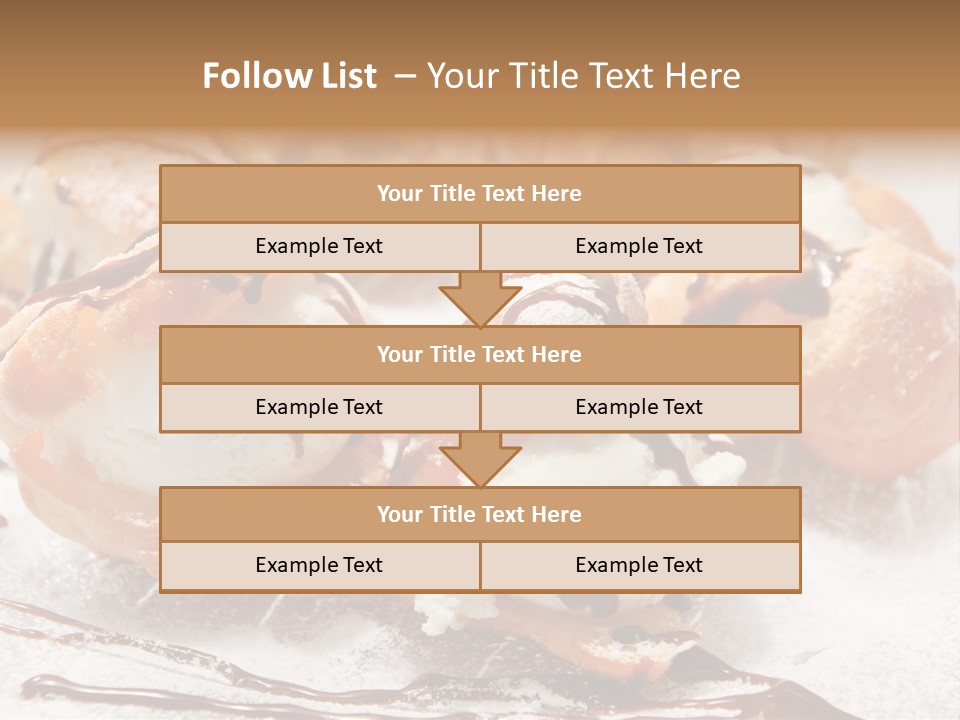 Sweets Choux Sugar PowerPoint Template