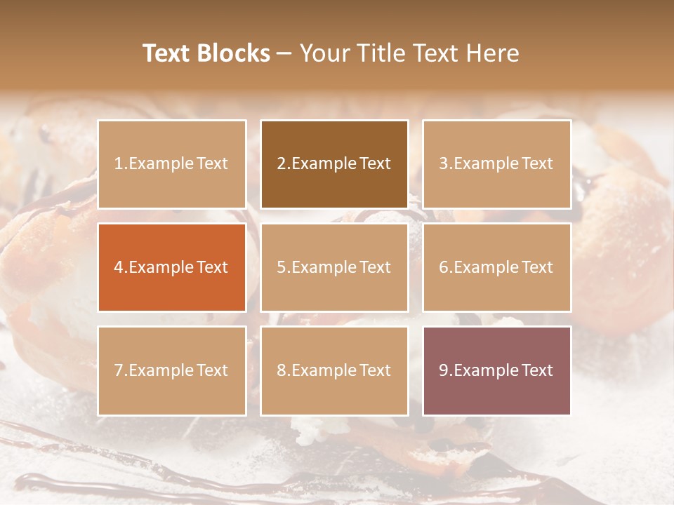 Sweets Choux Sugar PowerPoint Template