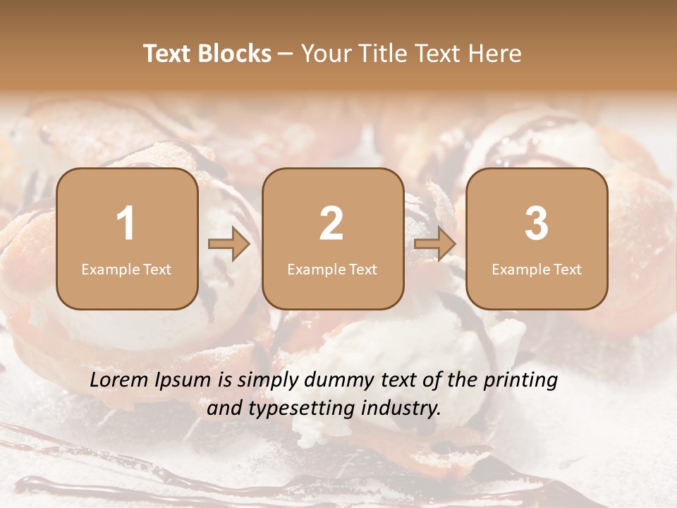 Sweets Choux Sugar PowerPoint Template