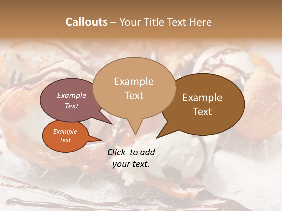 Sweets Choux Sugar PowerPoint Template