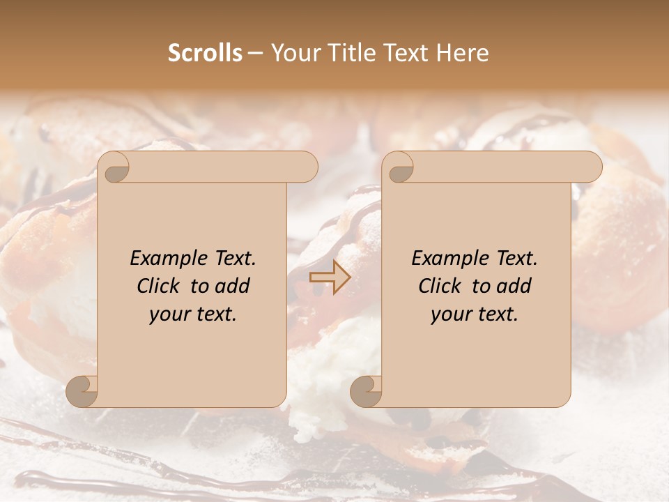 Sweets Choux Sugar PowerPoint Template
