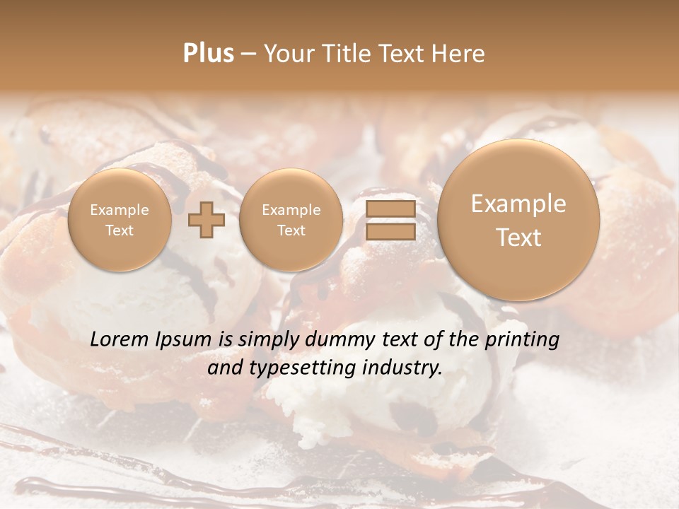 Sweets Choux Sugar PowerPoint Template