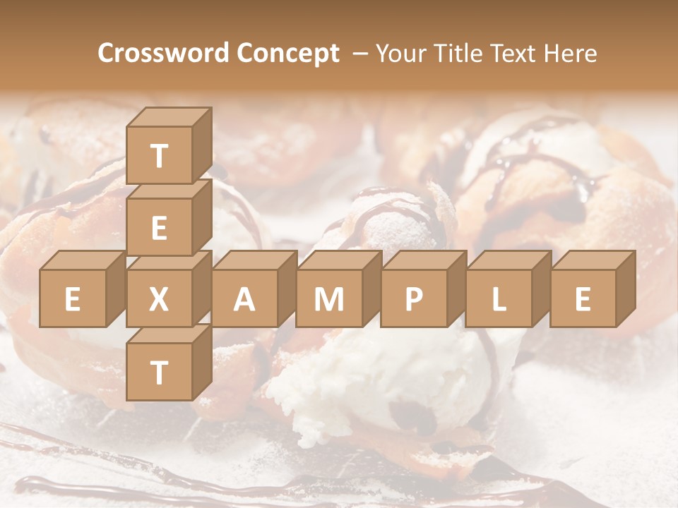 Sweets Choux Sugar PowerPoint Template