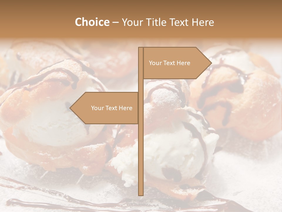 Sweets Choux Sugar PowerPoint Template