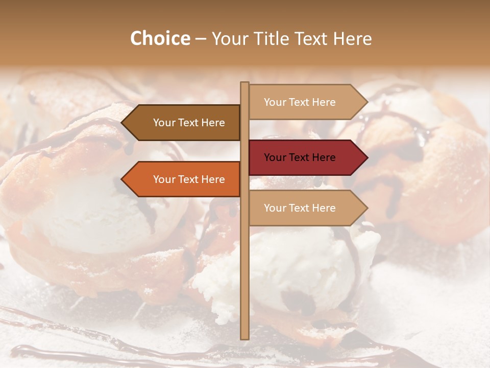 Sweets Choux Sugar PowerPoint Template