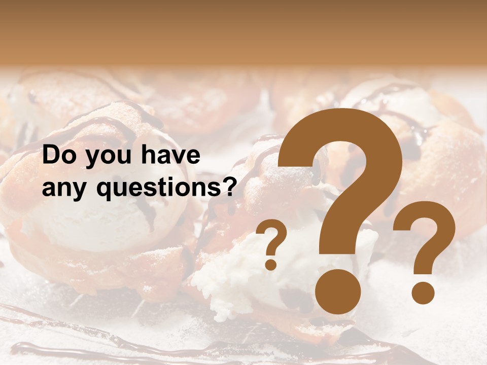 Sweets Choux Sugar PowerPoint Template