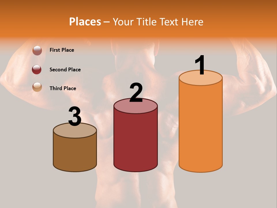 Posing Abdominal Body PowerPoint Template