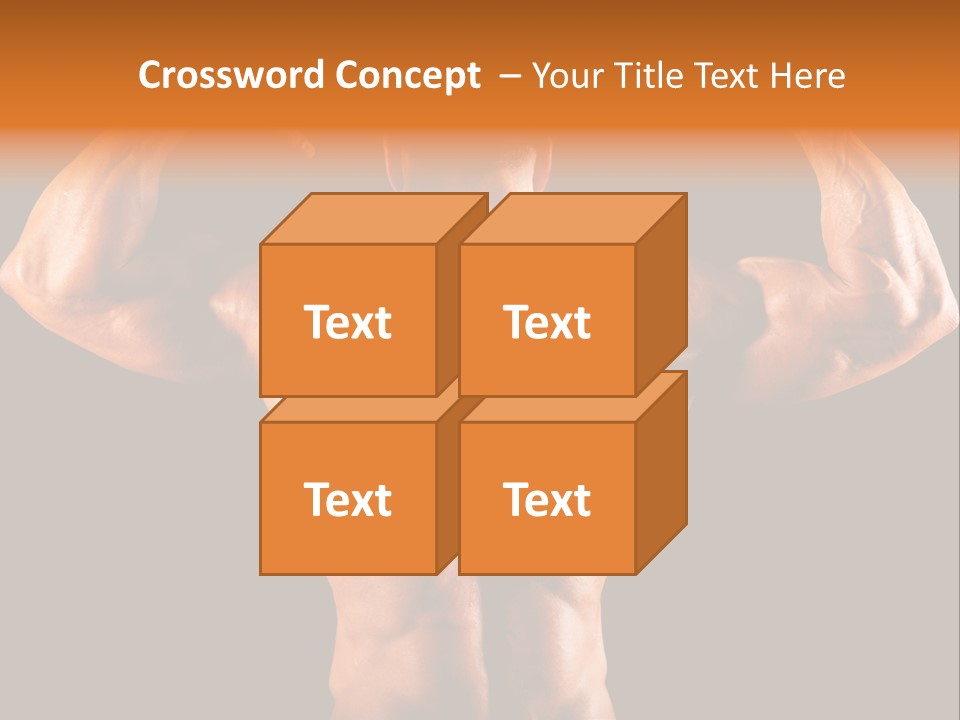 Posing Abdominal Body PowerPoint Template