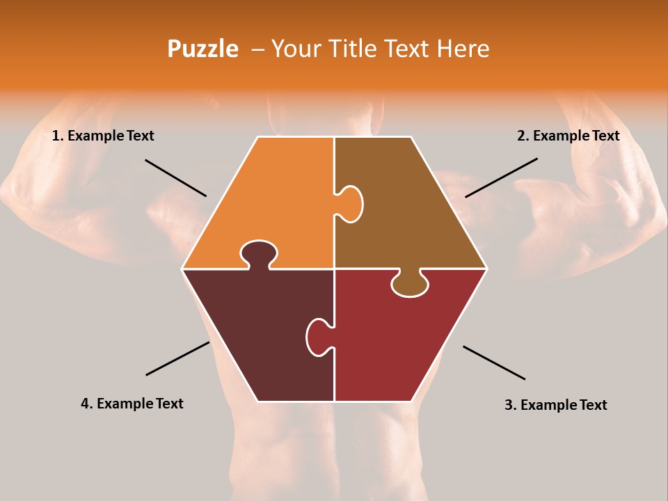 Posing Abdominal Body PowerPoint Template