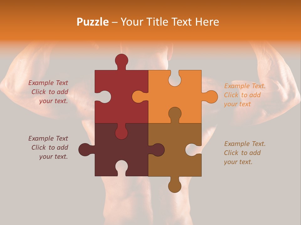 Posing Abdominal Body PowerPoint Template