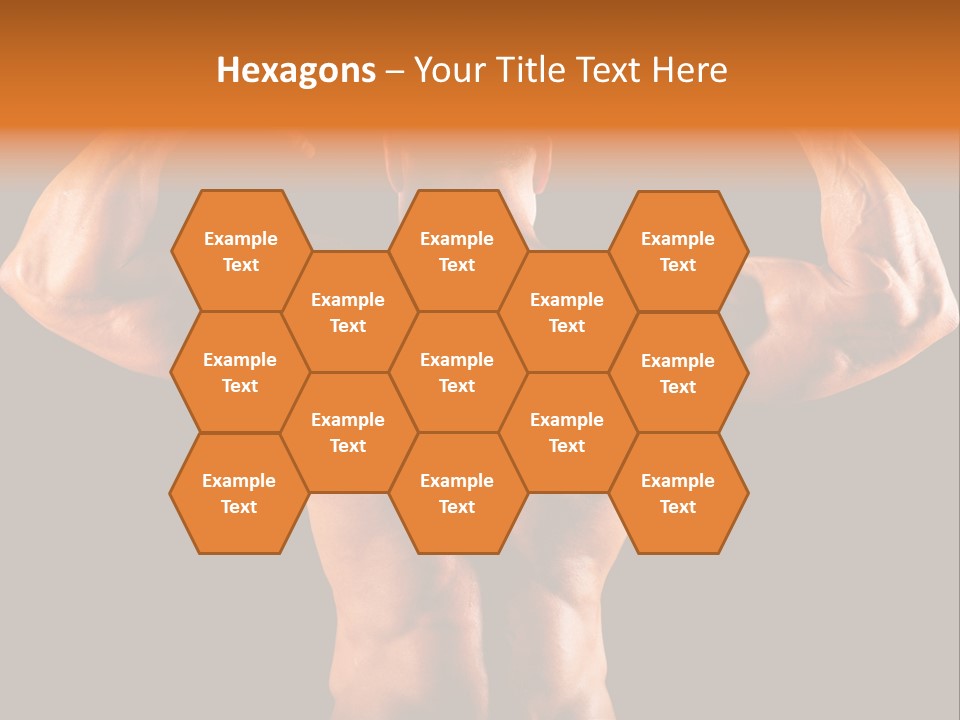 Posing Abdominal Body PowerPoint Template