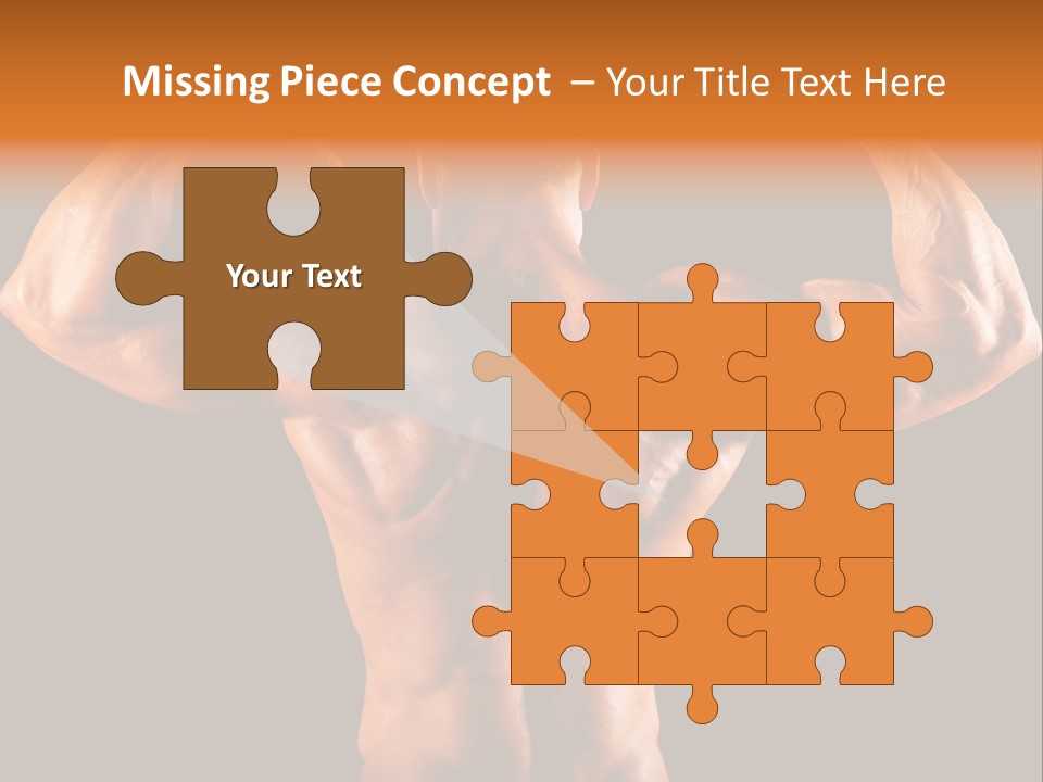 Posing Abdominal Body PowerPoint Template