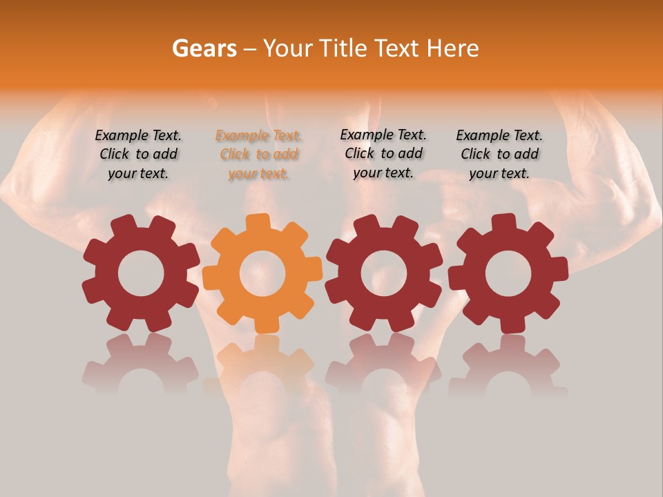 Posing Abdominal Body PowerPoint Template