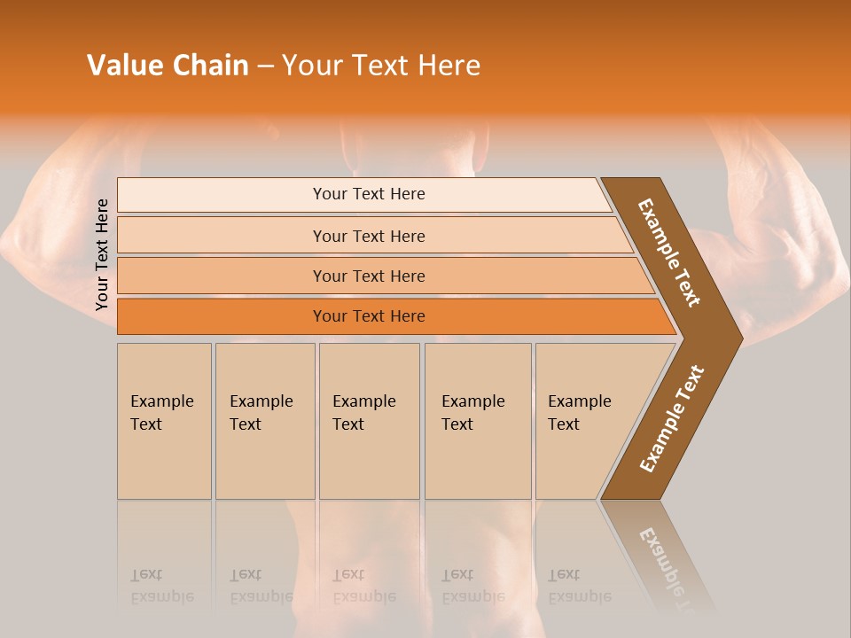 Posing Abdominal Body PowerPoint Template